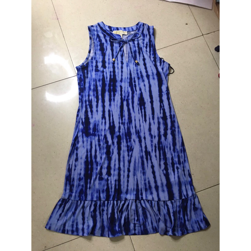 Đầm phom A, cổ buộc nơ Michael Kors size XS