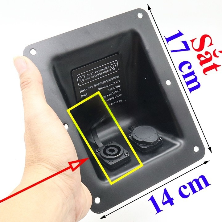 TRẠM LOA  ARRAY KHÁNG NƯỚC BẰNG SẮT - KÍCH THƯỚC RỘNG 14CM X CAO 17CM SÂU 5CM - GIÁ 1 CÁI