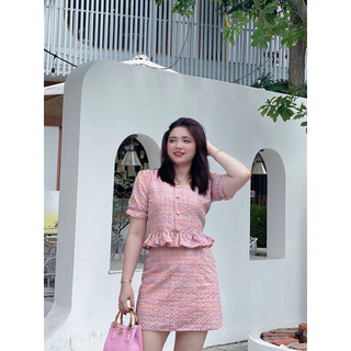 SET ÁO VÁY SỌC THIẾT KẾ BIGSIZE