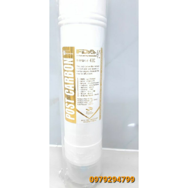 Lõi lọc số 4 Post Carbon dùng cho máy lọc nước ion kiềm, máy RO