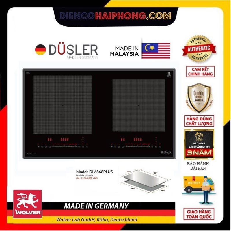 Bếp từ Dusler DL-6868 plus nhập khẩu Malaysia