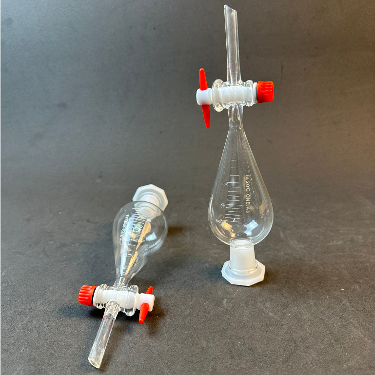 Phễu Chiết Tinh Dầu, Phễu Chiết Quả Lê LAB HA NOI Khóa Nhựa 60ml - 2000ml