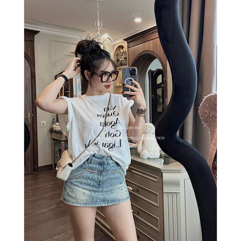 Áo Phông Áo Thun Nữ Tay Cộc Dáng Thụng Cotton Freesize BIGSIZE Bầu Bì 70kg Bon Chen Được mẫu BALONUHOANG. TP80