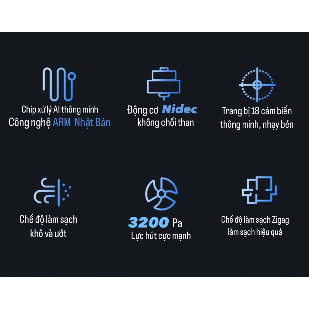 Robot Hút Bụi Lau Nhà Cao Cấp KAW, Tự Động Sạc Pin, Cảm Biến Chống Rơi, Chống Va Chạm, Khay Đựng Nươc Lớn | BigBuy360 - bigbuy360.vn