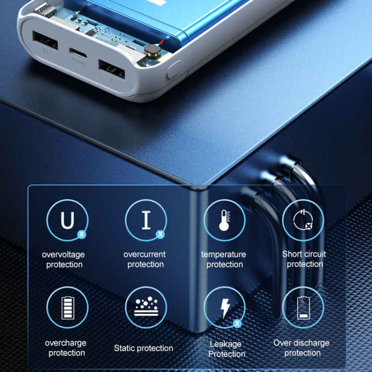 Pin sạc dự phòng WEKOME WP- 01 Dung lượng pin 10000mAh/20000mAh- Sạc cho nhiều thiết bị điện thoại - Hàng chính hãng