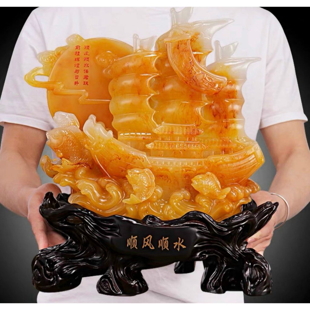 Mô Hình Thuyền Thuận Buồm Xuôi Gió,vật Phong Thủy decor bàn,tủ,kệ- Qùa tặng đẹp,ý nghĩa,giá rẻ.hàng nhập khẩu loại 1