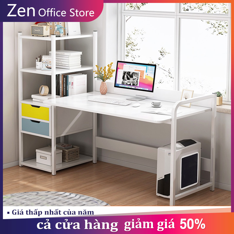 ZEN Bàn làm việc bàn làm việc liền kệ Bàn học Chịu lực cao không lay | BigBuy360 - bigbuy360.vn