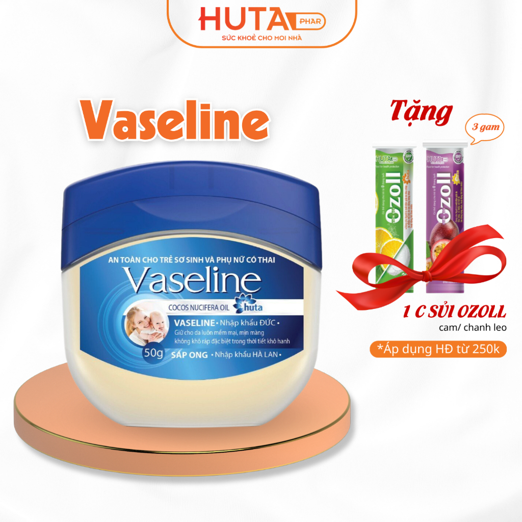 Dưỡng môi - Kem Vaseline Huta 50g Giữ cho da và môi luôn mềm mại, mịn màng trong thời tiết hanh khô