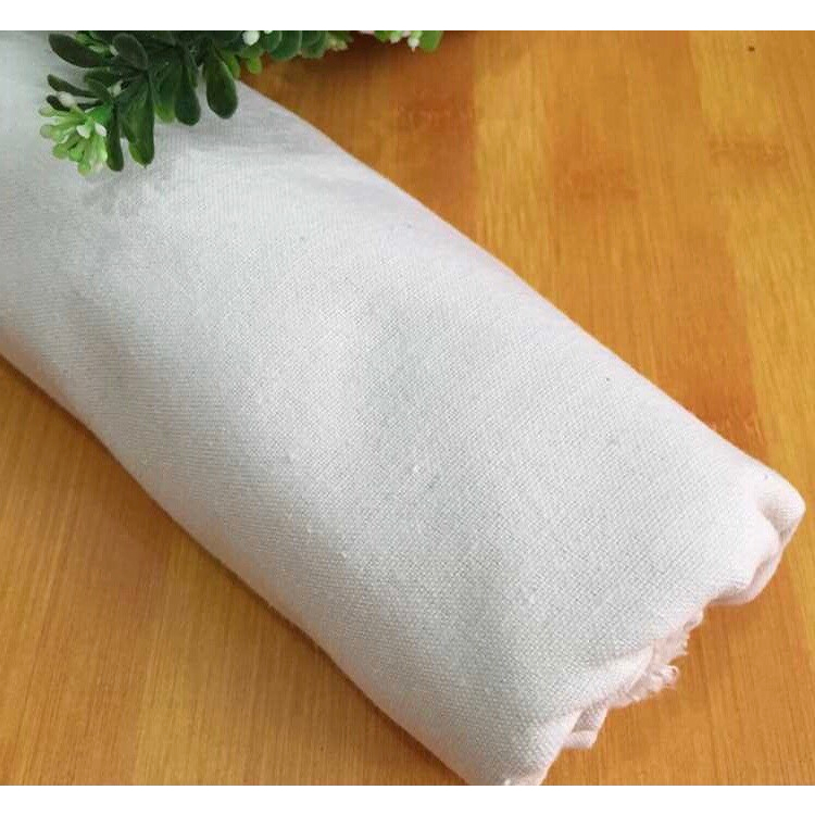 Rèm Màn Canvas Buộc Cột Dây Phong Cách Vintage vải thưa