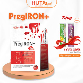 Bổ sung sắt cho bà bầu pregiron+ huta