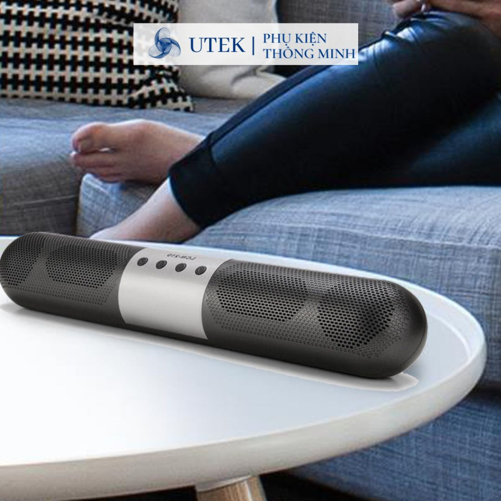 Loa Bluetooth Không Dây Ngoài Trời Dáng Dài Siêu Trầm Siêu Bass Âm Thanh Vòm Chất Lượng Hỗ Trợ Bluetooth5.0 USB Giá Tốt