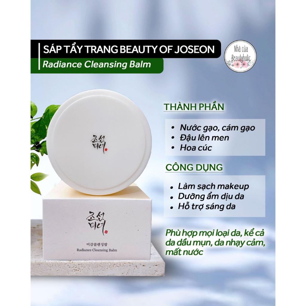 Sáp gạo tẩy trang BEAUTY OF JOSEON Radiance cleansing Balm