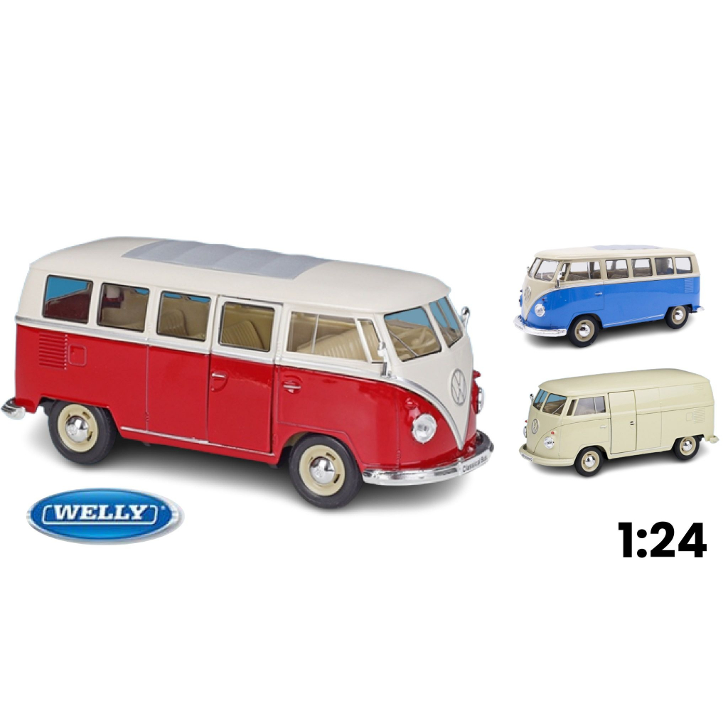 Mô hình xe Volkswagen T1 Bus 1963 1:24 Welly 7823