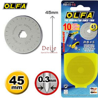 Lưỡi dao tròn xoay Nhật OLFA RB45-10 (10 lưỡi dao 45mm)