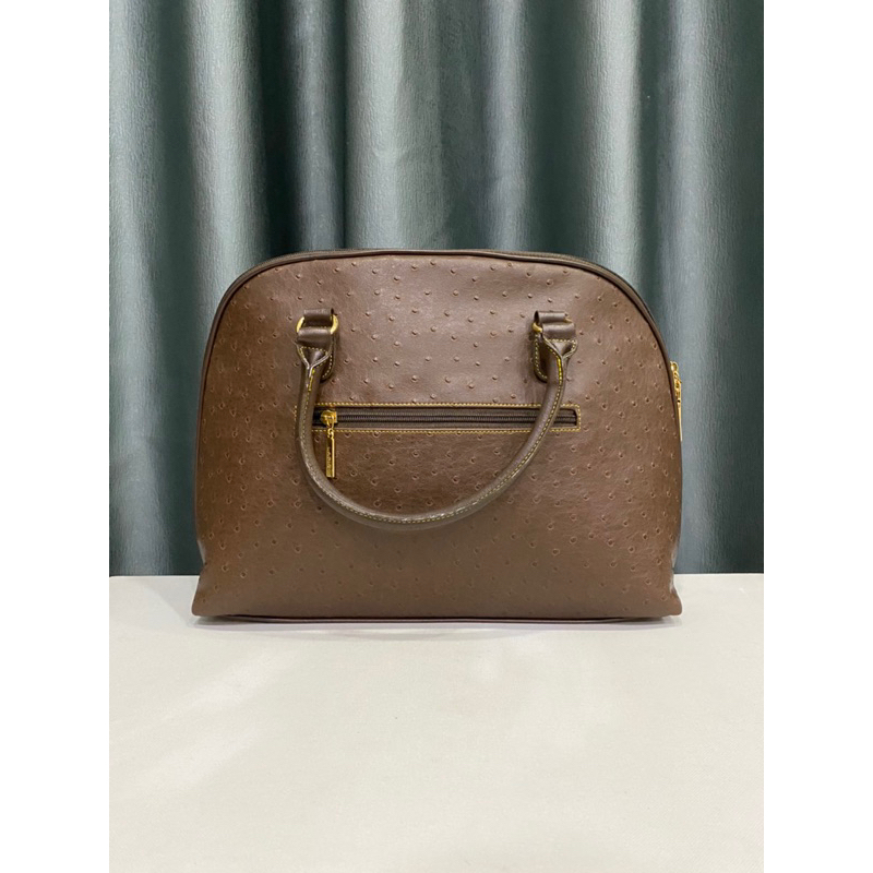 Túi si hiệu LAPIS LAZURI xách ta.y da thật dập vân điểu