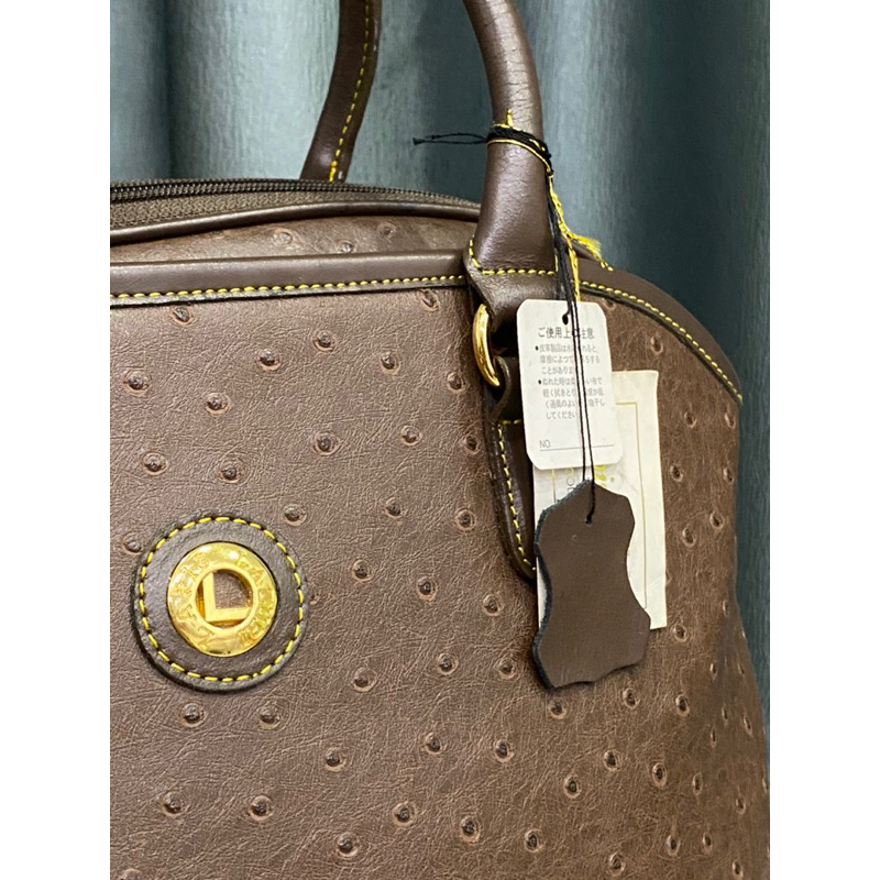 Túi si hiệu LAPIS LAZURI xách ta.y da thật dập vân điểu