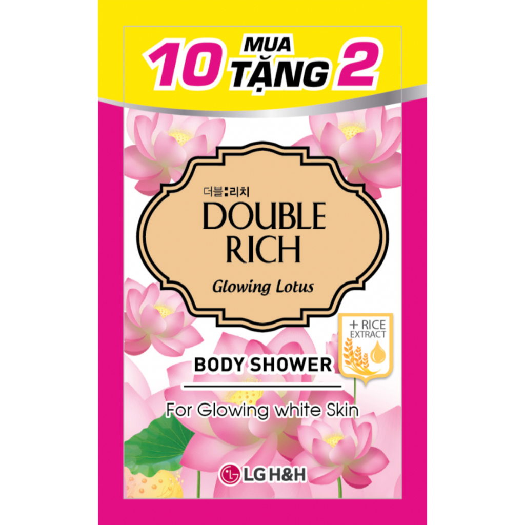 [Quà tặng không bán] Combo 6 gói sữa tắm Double Rich hương hoa sen 7g