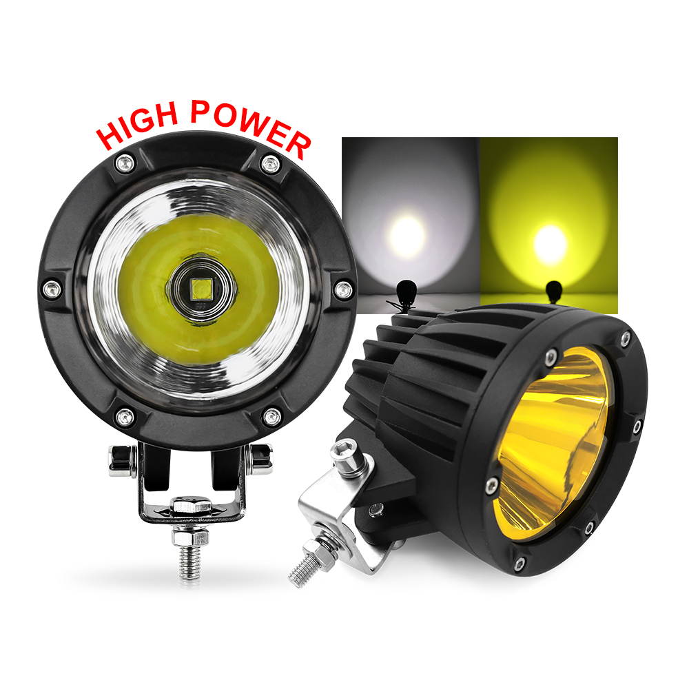 Đèn led UNI-SHINE 45W màu vàng/trắng đèn sương mù cho xe SUV xe tải tiện dụng 4" đèn led xe máy đèn led trợ sáng
