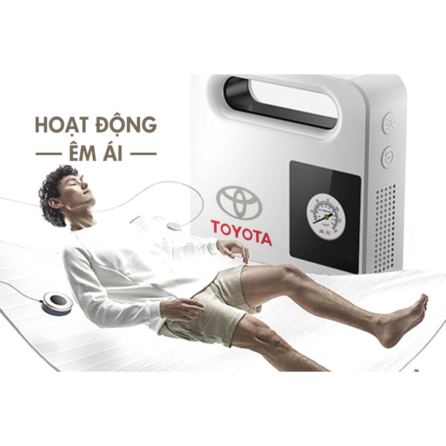 Bơm Lốp Ô Tô Toyota Chính Hãng, Ngắt Tự Động, Tích Hợp Đèn Pin Soi Sáng - Bảo Hành 12 Tháng
