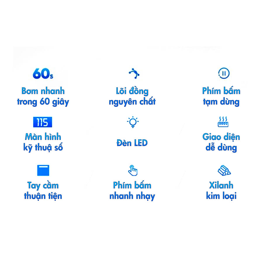 Bơm Lốp Ô Tô Toyota Chính Hãng, Ngắt Tự Động, Tích Hợp Đèn Pin Soi Sáng - Bảo Hành 12 Tháng