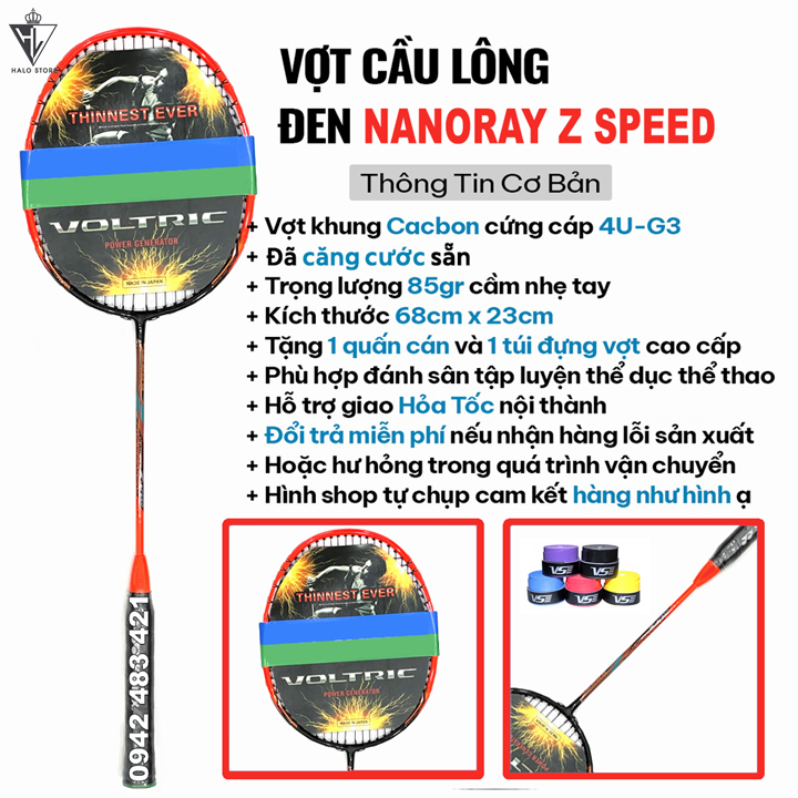 1 Chiếc Vợt Cầu Lông Khung Carbon Siêu Bền Đẹp tặng ngay một quấn cán vợt cao cấp