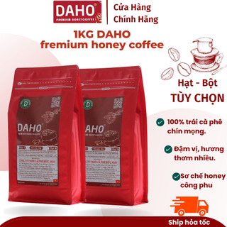 1kg cafe daho fremium honey coffee đẳng cấp cà phê sơ chế honey dùng pha máy , pha máy cam kết 100% trái chín đặc biệt