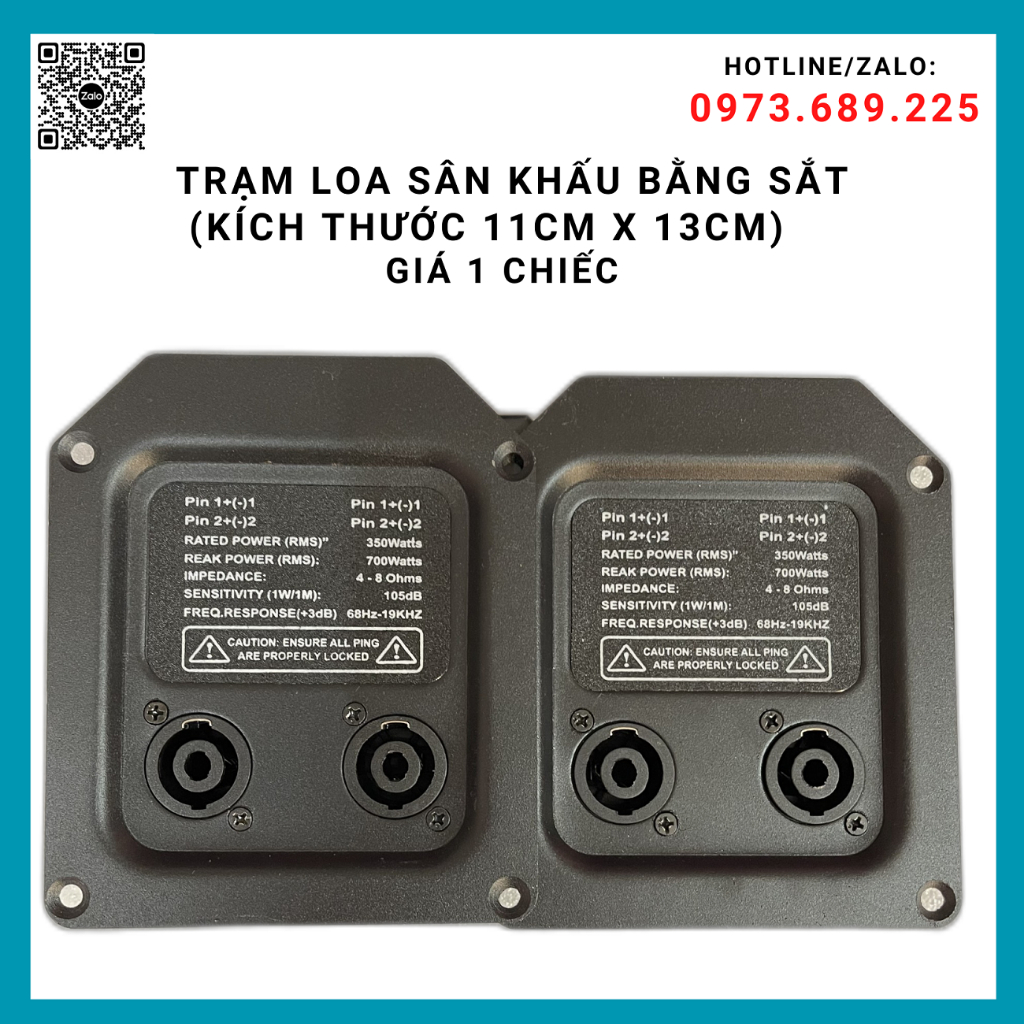 TRẠM LOA SÂN KHẤU BẰNG SẮT , KÍCH THƯỚC 11CM X 13CM , GIÁ 1 CHIẾC