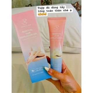 Kem tẩy lông vanekaa thái lan, kem wax lông tuýp 120g