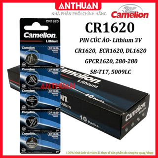 Pin CR1620 Camelion 3V. Pin đồng hồ chất lượng cao, pin nút áo thay điều khiển, cmos.. 5009LC