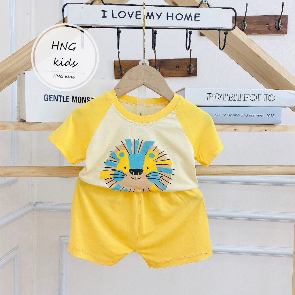 Bộ quần áo bé trai bé gái , minky mom vải thun lạnh mềm mát hè thu cho bé QN17