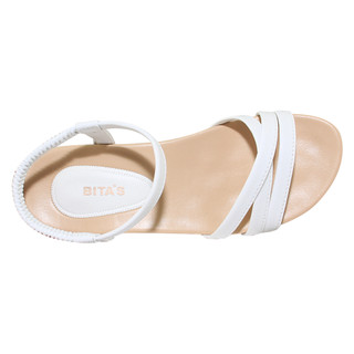 Sandal đế bằng nữ Bita's SYN.277 (Rêu + Đen + Nâu + Trắng)