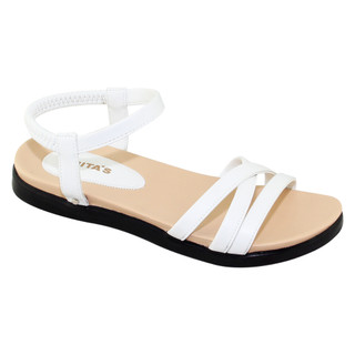 Sandal đế bằng nữ Bita's SYN.277 (Rêu + Đen + Nâu + Trắng)