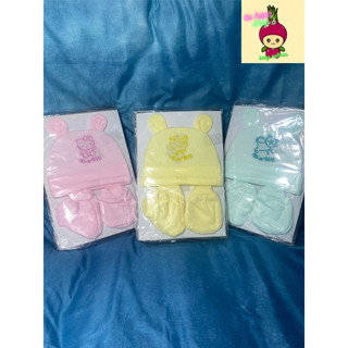Combo bộ nón-bao tay chân cho bé sơ sinh