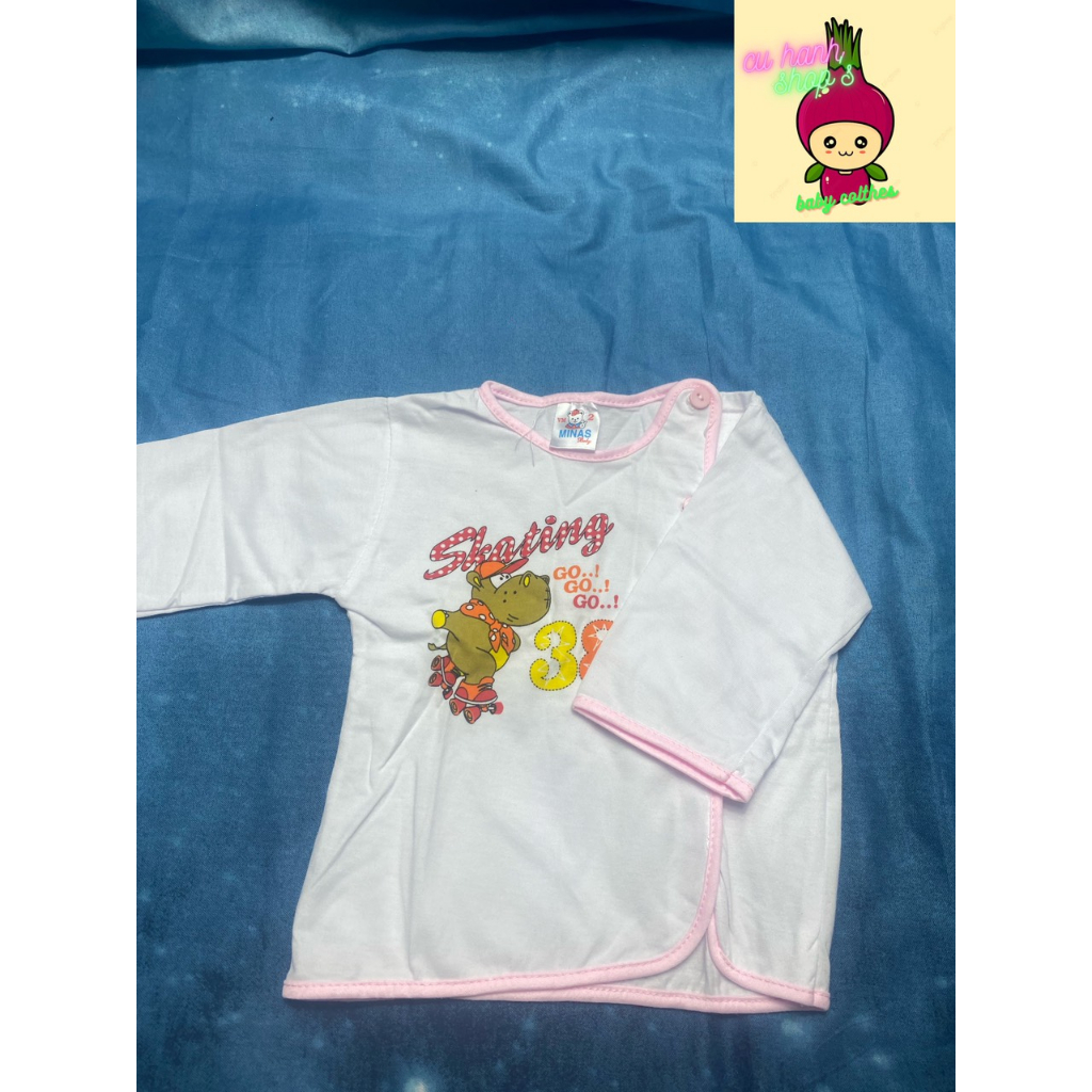 Áo sơ sinh viền màu