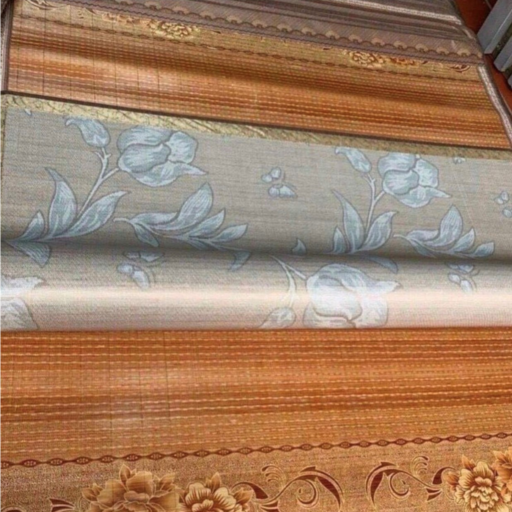 Chiếu trúc tăm, chiếu tre cây lót lụa hàng chất lượng chuẩn loại 1 giải nhiệt mùa hè.