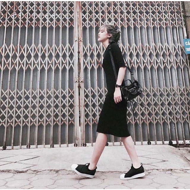 Túi nữ BaIen size 24 kẹp nách + đeo chéo kèm gương soi chất da vân dày dặn full màu