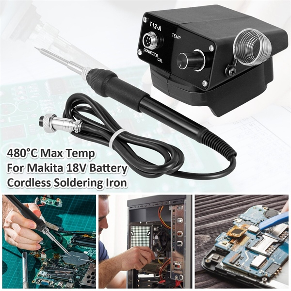 Trạm hàn di động dùng chân pin makita 21v có hiển thị nhiệt độ hàn
