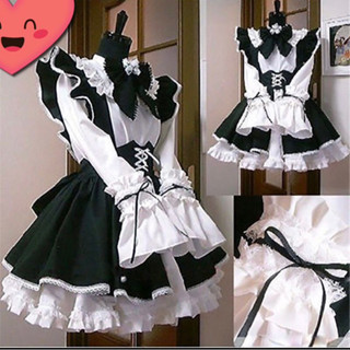 Váy Maid phong cách lolita, maid hầu gái, cosplay,nhân viên phục vụ