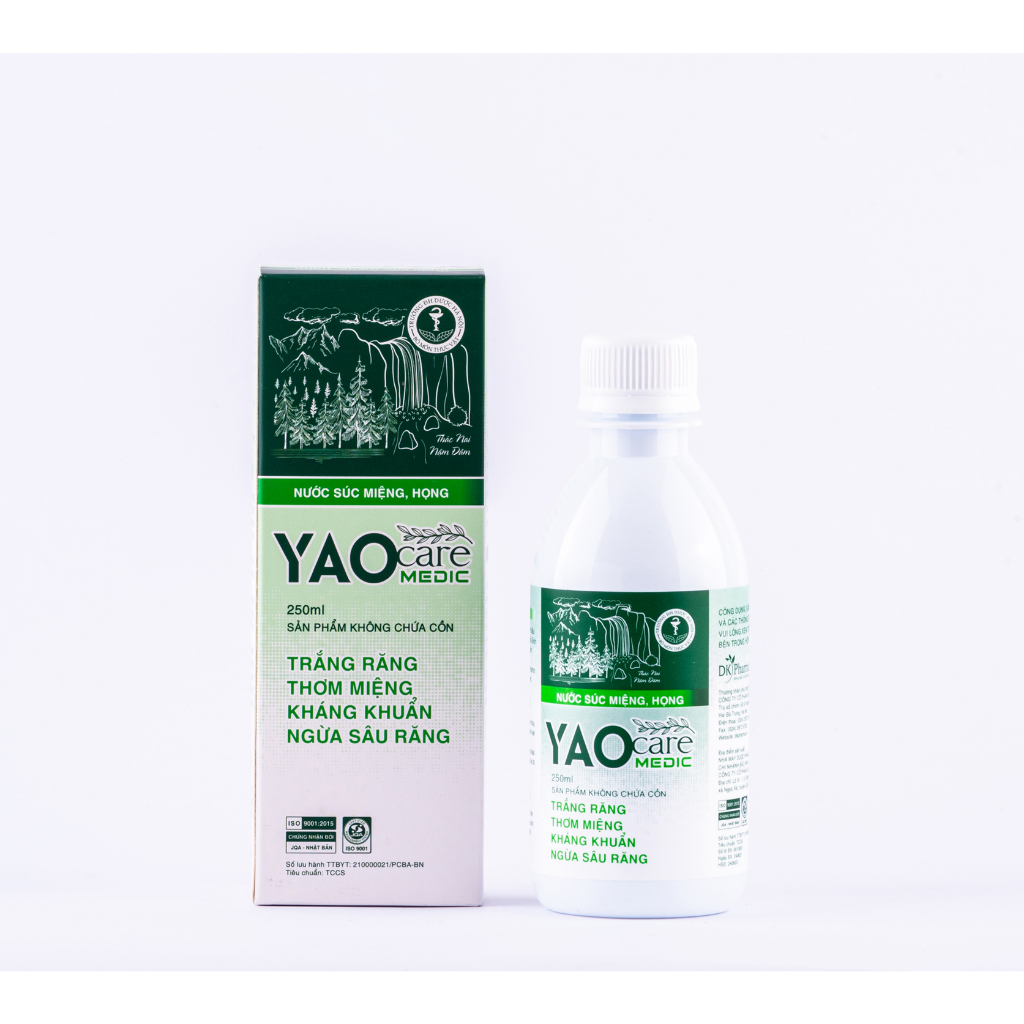 Nước Súc Miệng Thảo Dược DK Pharma Yaocare Medic Kháng Khuẩn Trắng Răng