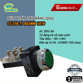 Nút nhấn nhả, không đèn QDQ phi 25 phi 30