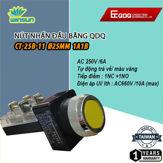Nút nhấn nhả, không đèn QDQ phi 25 phi 30