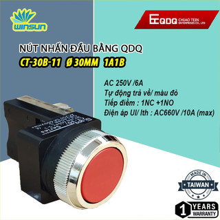 Nút nhấn nhả, không đèn QDQ phi 25 phi 30