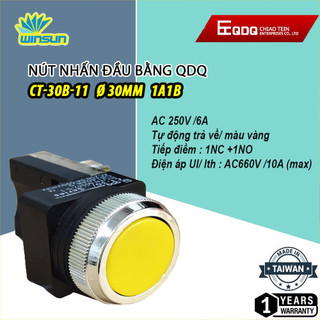 Nút nhấn nhả, không đèn QDQ phi 25 phi 30