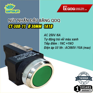 Nút nhấn nhả, không đèn QDQ phi 25 phi 30