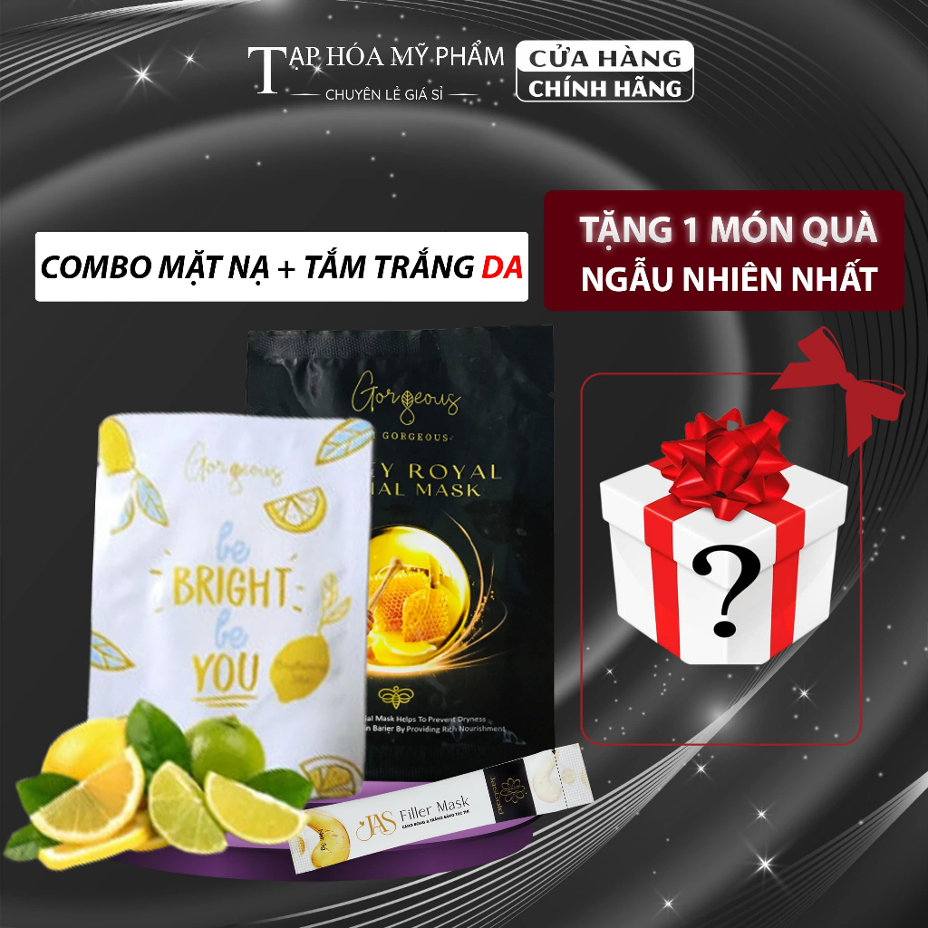 Mặt nạ dưỡng trắng da Mật Ong GORGEOUS, mặt nạ cấp ẩm nâng tone da giúp trắng da hết nám tàn nhang chống lão hóa