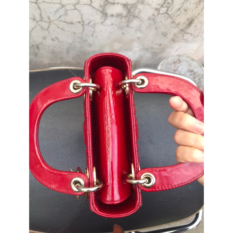 Túi dio 3 ô đỏ đô siêu đẹp tình trạng 90%