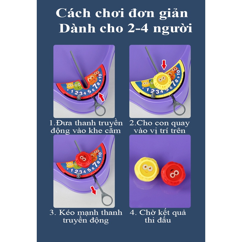 Đấu trường con quay vui nhộn cho bé từ 3 tuổi, đồ chơi tương tác giúp bé thư giãn cùng bạn bè và gia đình BIACARE