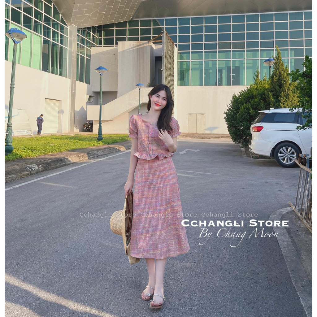 Set cầu vồng chân váy dài