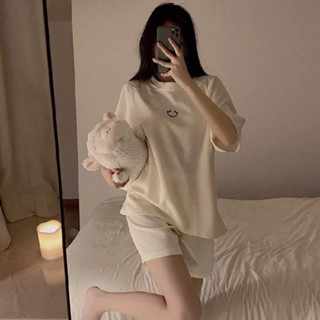 [RẺ VÔ ĐỊCH] Bộ đồ thu đông nữ icon mặt cười - Set bộ nữ quần bo gấu áo dài tay loại 1 chuẩn