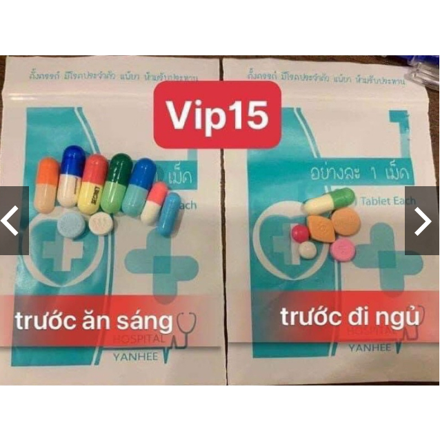 Vip 15 yanhee viên xanh giảm cân an toàn hiệu quả (dành cho cơ địa khó giảm)